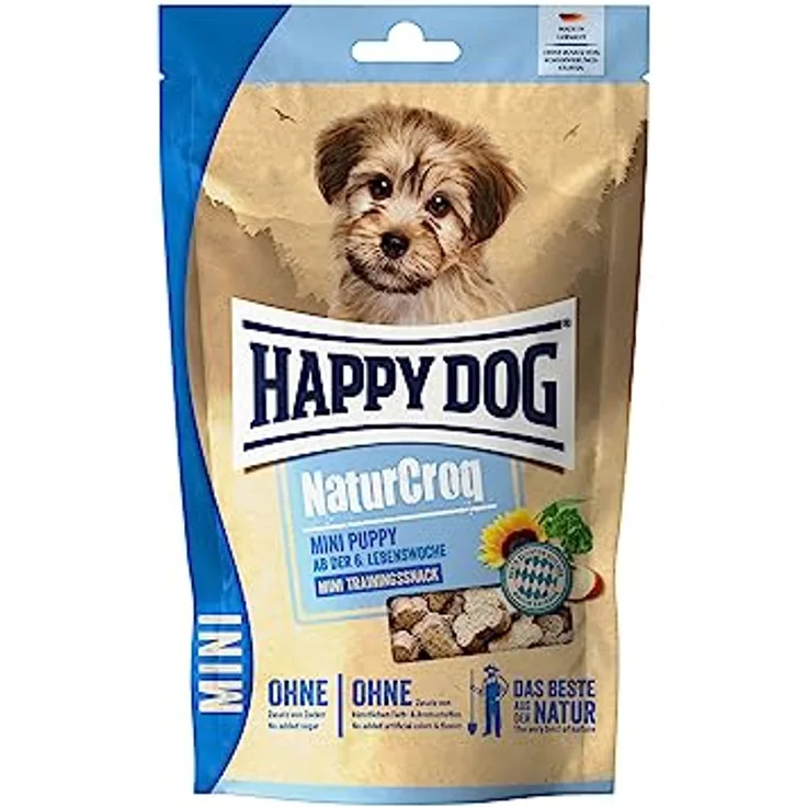 Happy Dog NaturCroq Mini Snack Puppy, 100g, langlebig und robust