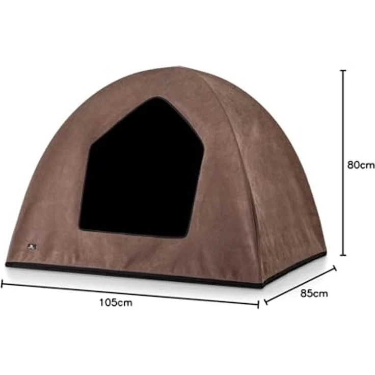 Knuffelwuff Hundehöhle Yucatan, stabile Hundehöhle für Hundebetten und Hundematten, braun, XL – Bild 6