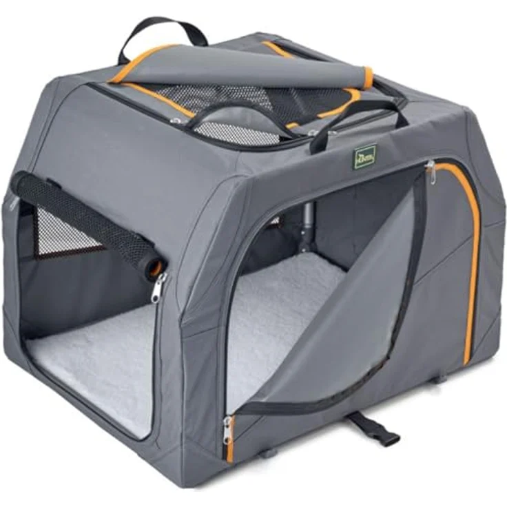 Hunter Hunde-Transportbox Alu-Gestell S - 61 x 46 x 43 cm – Bild 2