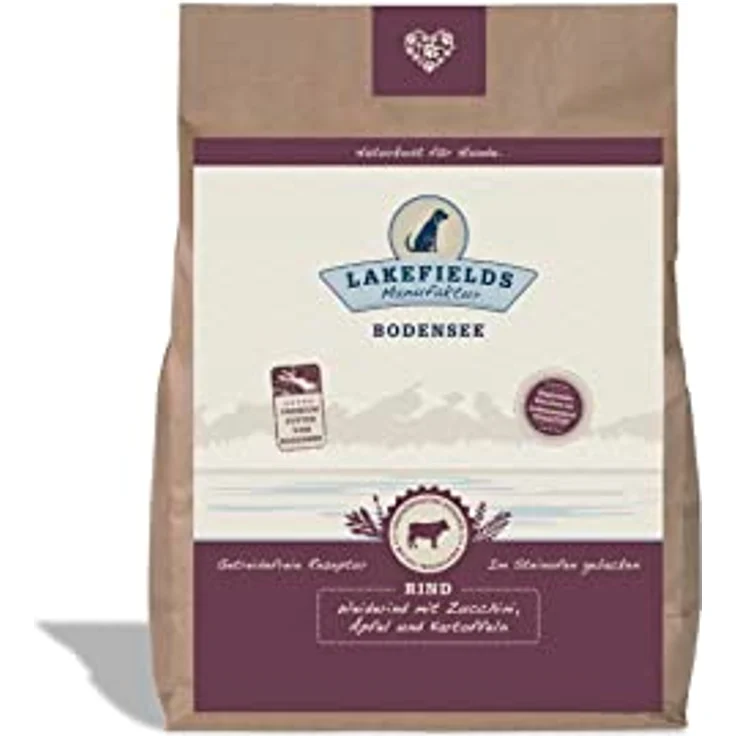 Lakefields Classic Hundefutter trocken, Rind 60%, 2,5kg, getreidefreies Trockenfutter mit Kartoffel, Äpfeln & Karotten, Zutaten in Lebensmittelqualität, schonend gebacken – Bild 4