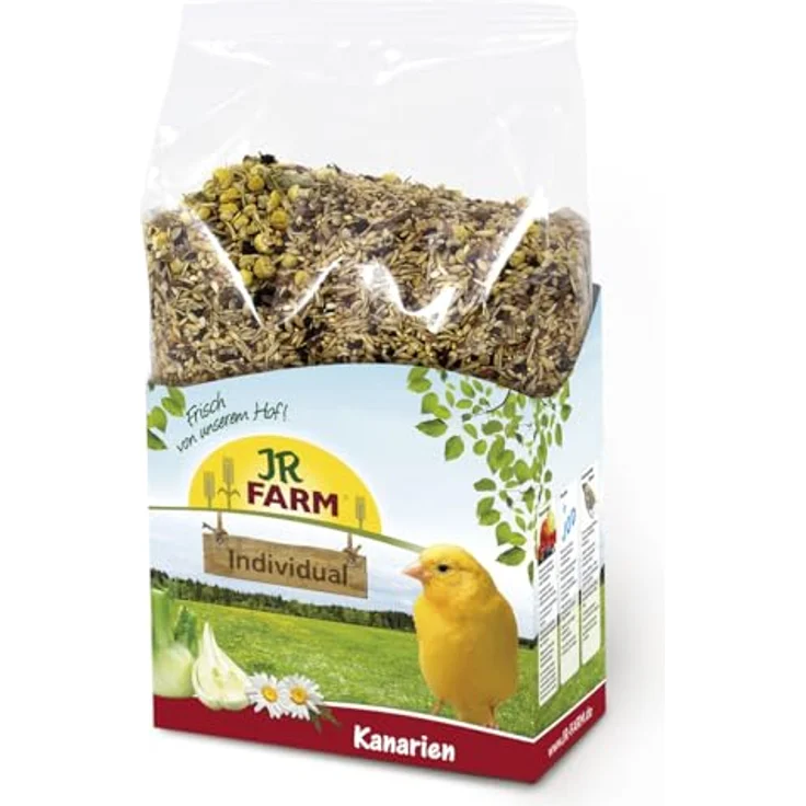 JR FARM Birds Individual Kanarien, 1 kg artgerechtes Vogelfutter zur Förderung von Vitalfunktionen, frei von künstlichen Zusatzstoffen, Made in Germany – Bild 1