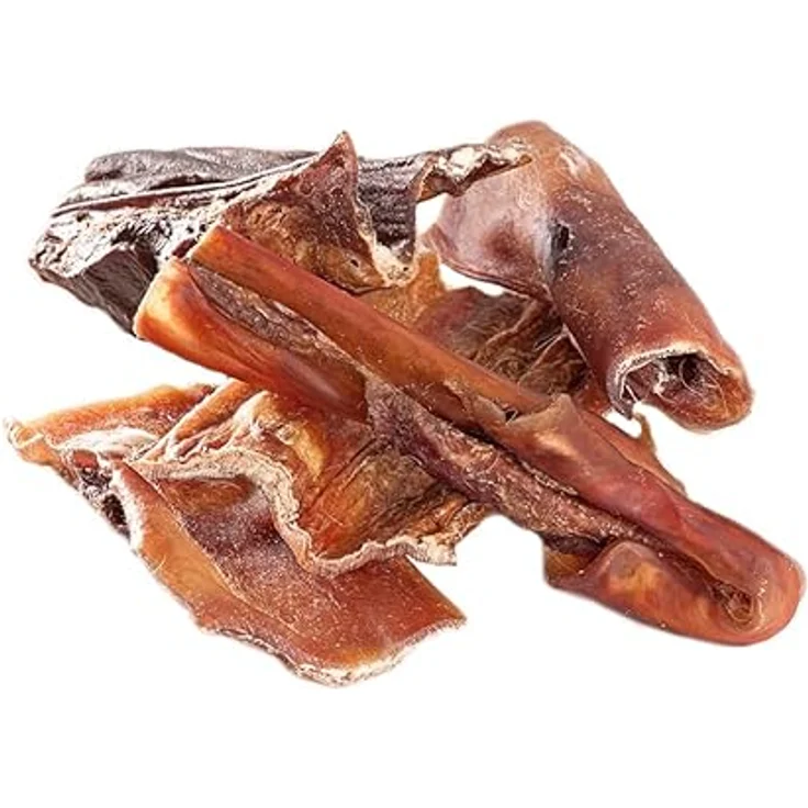 mascota vital Rinder-Kopfhaut für Hunde – Naturgetrockneter, extra harter Kausnack zur Unterstützung der Zahnpflege & Kaumuskulatur, ohne Zusatzstoffe – Bild 1