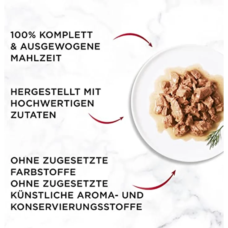 Gourmet Mon Petit Intense Katzenfutter nass, Geflügel-Variationen, 8er Pack mit 48 Portionen (8 x 6 Beutel à 50g) – Bild 5