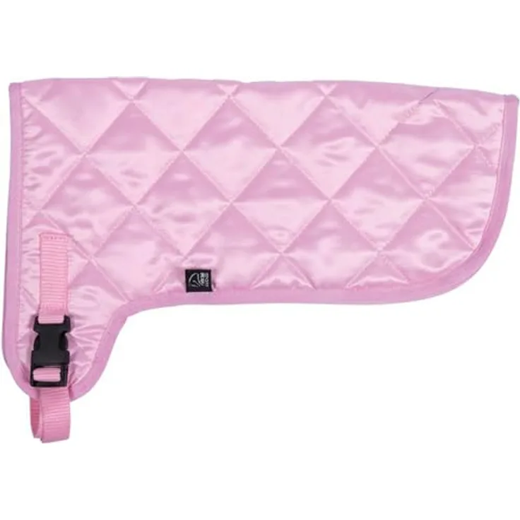 HKM Sports Equipment Hobby Horse Decke, rosa Spielzeugdecke für Steckenpferde mit Halsanbringung