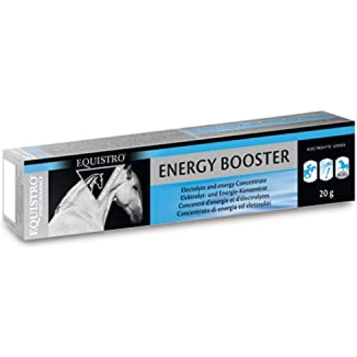 EQUISTRO® Energy Booster, Ergänzungsfuttermittel für Pferde mit hochkonzentrierten Nährstoffen für Ausdauer und Leistungsfähigkeit, ADMR-konform, 20g – Bild 1