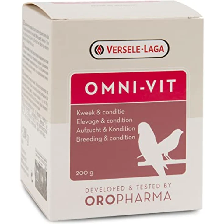 Versele-Laga Omni-VIT Doppelpack, 2 x 200 g Multivitaminpräparat zur Unterstützung der Zucht und Entwicklung von Vögeln – Bild 2