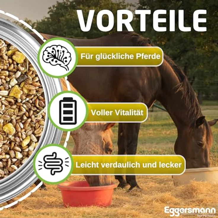 Eggersmann EMH Golden Power Müsli 15 kg – Haferfreies, energiereiches Pferdefutter für Sportpferde – Unterstützung der Muskulatur und schnelle Regeneration – Made in Germany – Bild 3