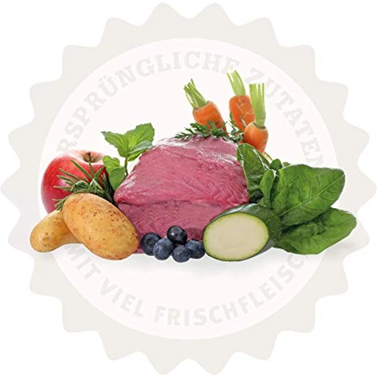 Lakefields Premium Trockenfleisch-Menü für kleine Hunde, Lammfleisch mit Kartoffeln, Blattspinat und Kräutern, 3 x 1 kg, 100% getreidefrei – Bild 2