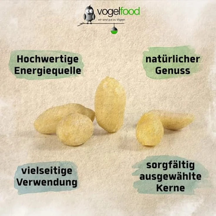 Samore Erdnüsse 10 kg blanchiert, ohne Schale, halbe und ganze Erdnüsse für Vogelfutter, proteinreich und energieliefernd – Bild 3