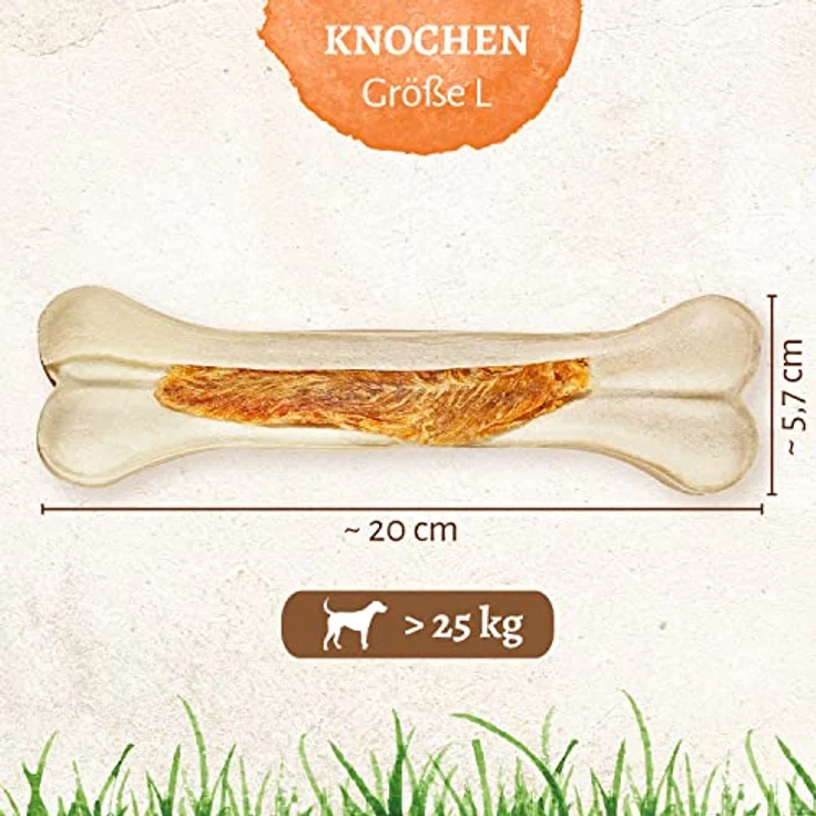 8in1 Delights Strong Knochen L - extra harter Kauknochen für große Hunde über 25 kg, unterstützt Zahnpflege, 1 Stück – Bild 5