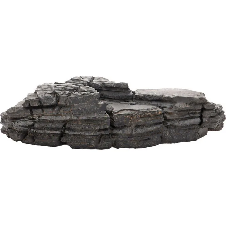 HOBBY Aquariendeko Grey Mountain 4, täuschend echte Polyresin-Dekoration für Aquarium, 26,5 x 14 x 6 cm