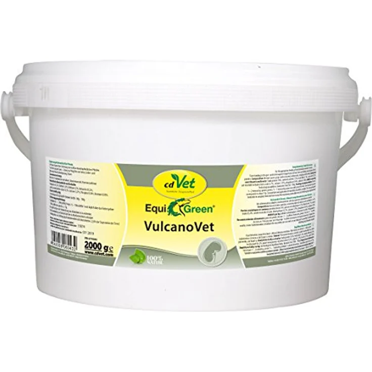 cdVet EquiGreen Detox Pferdemineralfutter 2kg - Bentonit Pulver für verbesserte Darmgesundheit, ohne Füllstoffe und synthetische Zusatzstoffe – Bild 1