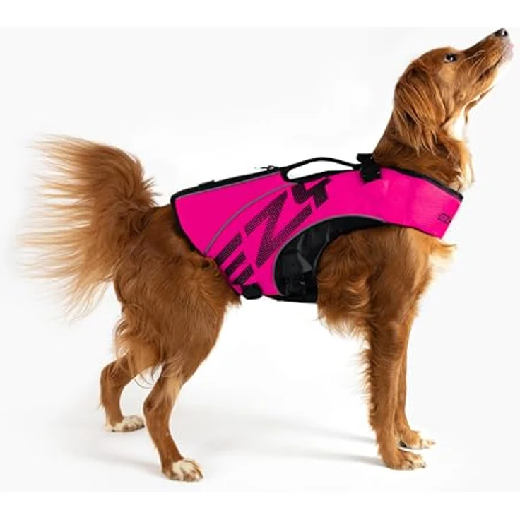 EzyDog DFD X2 Boost Schwimmweste für Hunde – Premium Schwimmhilfe in 2XS, Rosa für kleine, mittlere & große Hunde mit starken Assistenzgriff und einfacher Anpassung – Bild 2