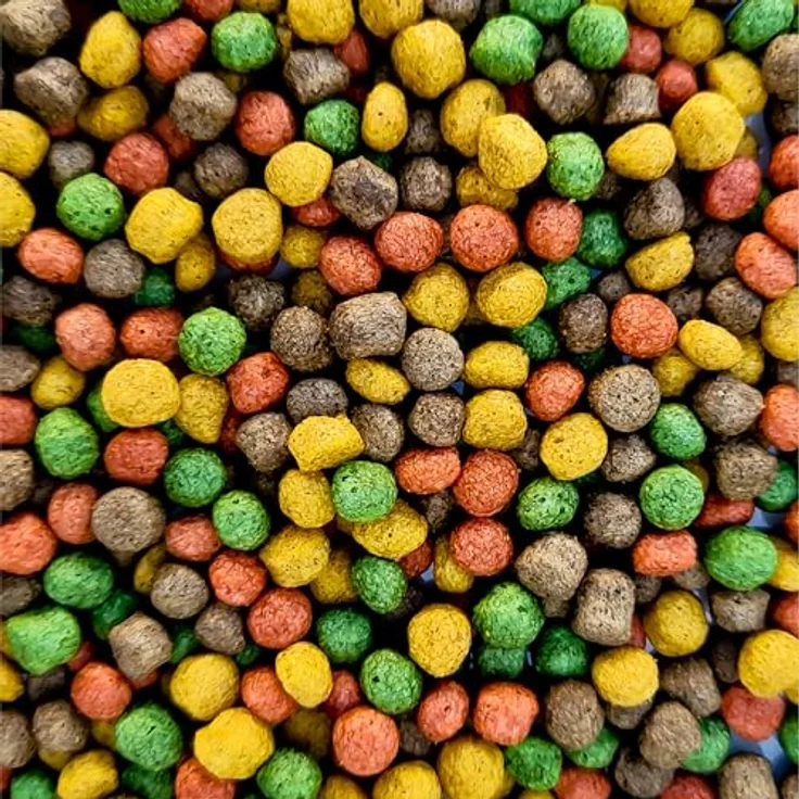 Teichpoint Multi-Mix Koifutter 6mm (5kg), 4 Sorten Futtermix mit Lachsöl, Spirulina, Astaxanthin und Wheatgerm für ganzjährige Fischernährung – Bild 1