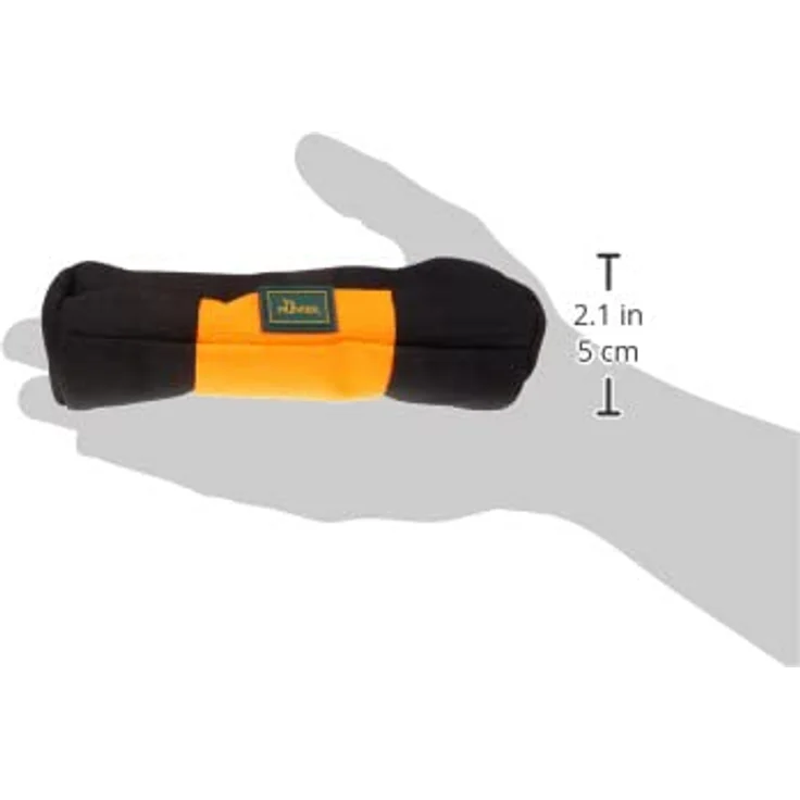 HUNTER Trainer Snack Dummy, befüllbarer Apportier-Dummy mit zahnfreundlichem gepolsterten Material, orange, 15 cm – Bild 3
