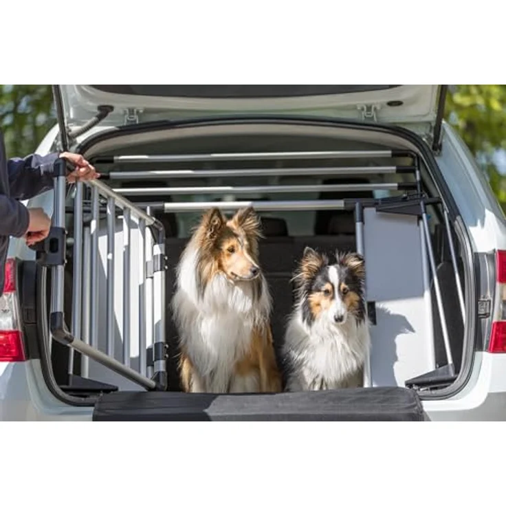 Trixie Höhenerweiterung für Universal-Heckgitter 13201, stufenlos verstellbar, Aluminium-Kunststoff, 92 × 27 × 4 cm, optimal für Vans und SUVs – Bild 5