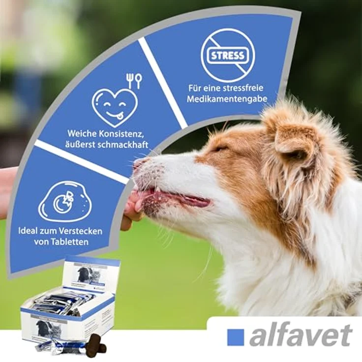 alfavet FeliGum Trojaner, Formbare Leckerli für Katzen & Hunde, Stressfreie Tablettengabe, 6 x 10 g – Bild 2