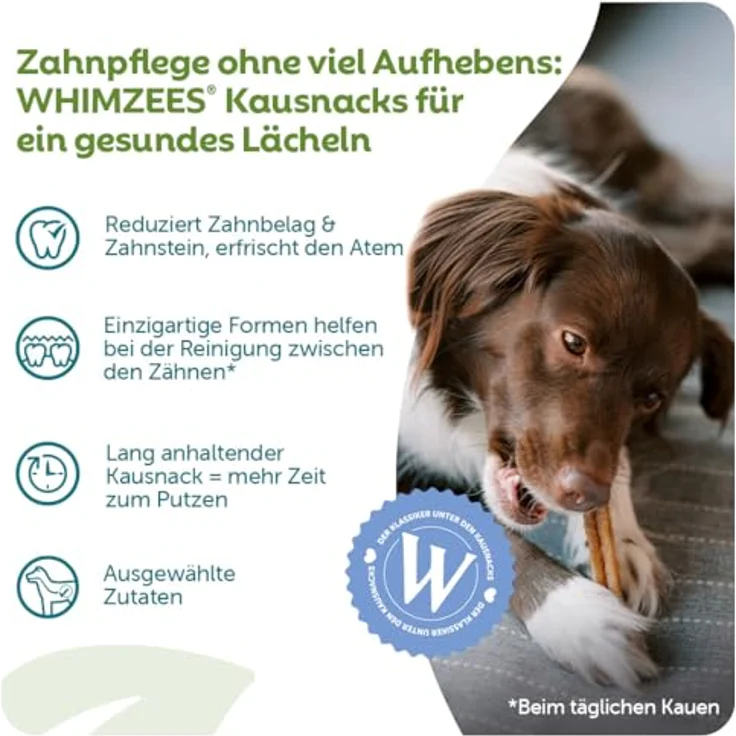 WHIMZEES Stix XS, 56 Stück – Getreidefreie Kaustangen für sehr kleine Hunde, natürlich, ohne Zuckerzusatz, effiziente Zahnpflege – Bild 3