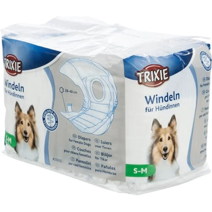Trixie 23632 Windeln für Hündinnen, S–M: 28–40 cm, 12 St. – Bild 2