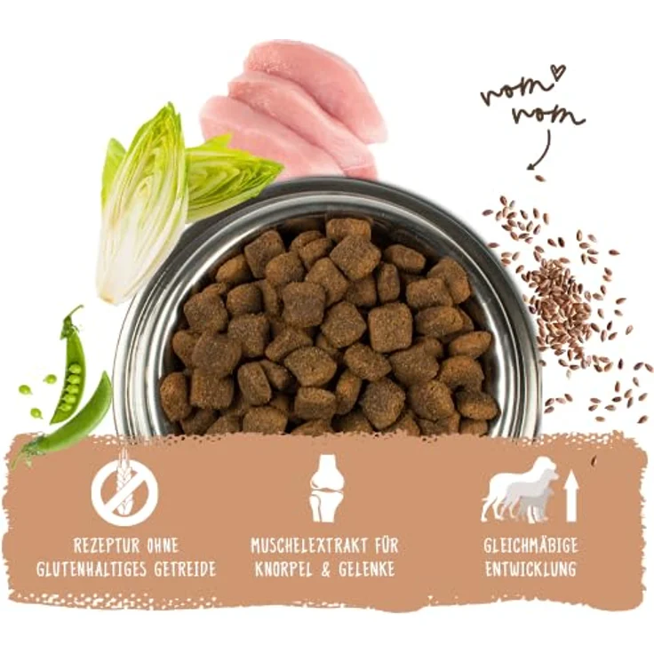 Bosch Hundefutter Maxi Adult, Trockenfutter für übergewichtige Hunde mit magerem Geflügel, 3kg – Bild 2