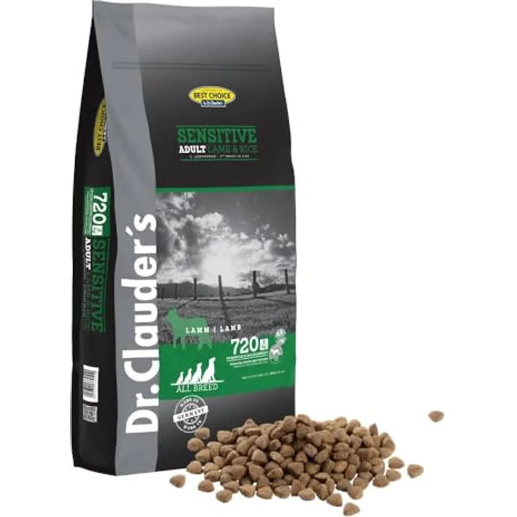Dr.Clauder's Dog Lamm & Reis, Trockenfutter für erwachsene Hunde, 12.5 kg, optimale Verdaulichkeit ohne Weizen – Bild 1