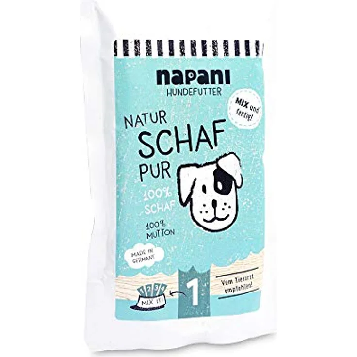 napani Premium Hundefutter Nass Schaf Pur, 100% Schaf, glutenfrei, getreidefrei, allergiefreundlich, 1 x 150g