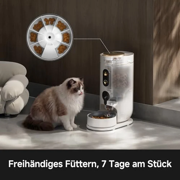 MOVA NutriPal 10, Ultra-Futterautomat mit 1080P HD-Kamera, 4 Futter-Modi, 4L Kapazität für 20+ Tage – Bild 3