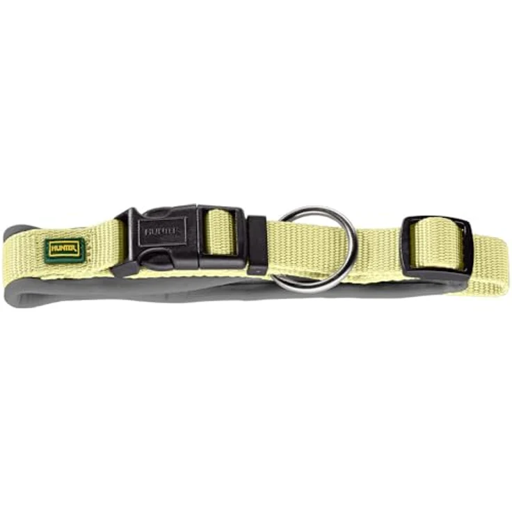 HUNTER Halsband Neopren Vario Plus, Größe:M-L/2.0, Farbe:Matcha/grau, Starkes Nylon, Weiche Polsterung, Zugentlastung – Bild 2