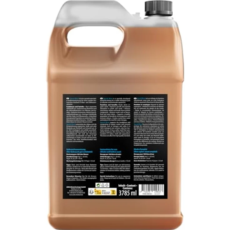 ARKA Aquarienbakterien 3785 ml – Hochleistungs-Bakterienmischung für klares Wasser, Nitratkontrolle & Geruchsstopp für Süß- & Meerwasser, große Becken – Bild 2