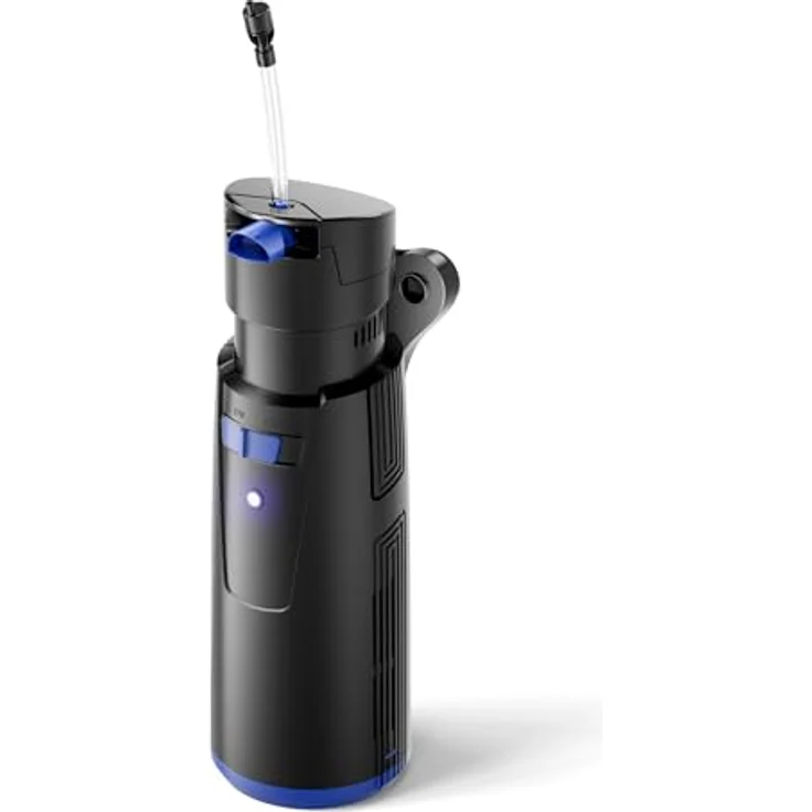 SunSun CUP-809 4in1 Aquarium Innenfilter mit Pumpe, UVC-Klärer, Sauerstoffschlauch und Filterschwamm, 700 l/h für Aquarien bis 750 L – Bild 1