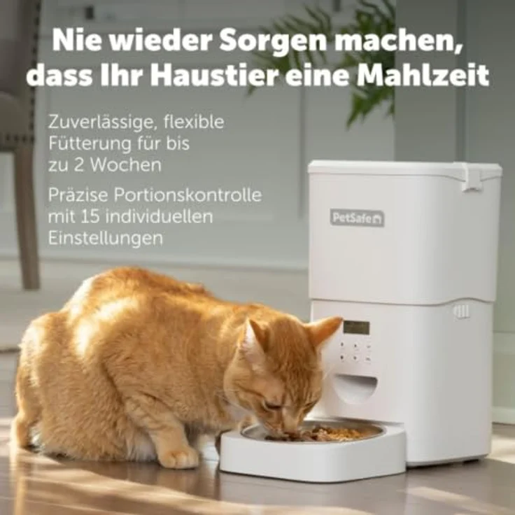 PetSafe FlexFeed Futterautomat, 2 L – Automatischer Futterspender mit Portionskontrolle und 8 Mahlzeiten pro Tag für Hunde und Katzen – Bild 3