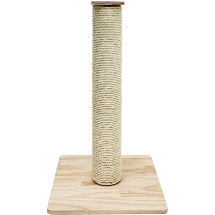 Eyepower 62cm Sisal Kratzsäule für Katzen mit stabiler Bambus Bodenplatte, kompakt und ideal für kleine Räume – Bild 8