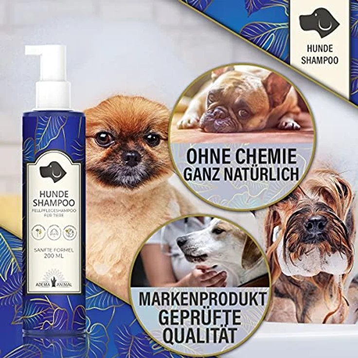 Adema Animal® Hundeshampoo, Shampoo für Hunde und Welpen gegen Juckreiz, für Langhaar & Kurzhaar, vegan, 500 ml – Bild 4