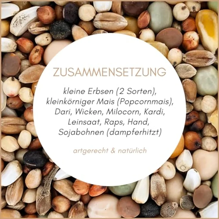Supravit JUNG & ZUCHT, Taubenfutter 25kg für Zuchttauben und Jungvögel, hochwertige Körnermischung mit klein körnigem Perl-Mais für alle Rassen – Bild 3