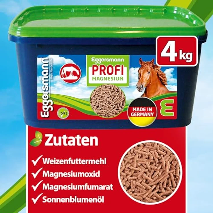 Eggersmann Mein Pferdefutter Profi Magnesium 4 kg – Ergänzungsfuttermittel zur Unterstützung der Muskulatur & Entspannung mit Magnesium, Tryptophan und B-Vitaminen – Bild 5