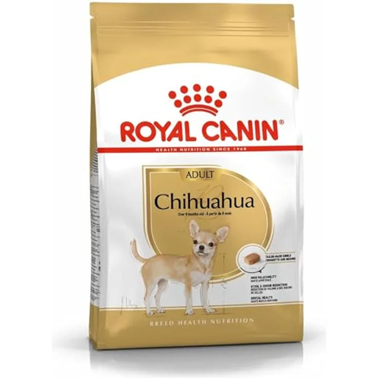Royal Canin Chihuahua Adult, Trockenfutter 1,5 kg für ausgewachsene Chihuahuas, unterstützt Stuhlqualität und Zahngesundheit, hohe Akzeptanz