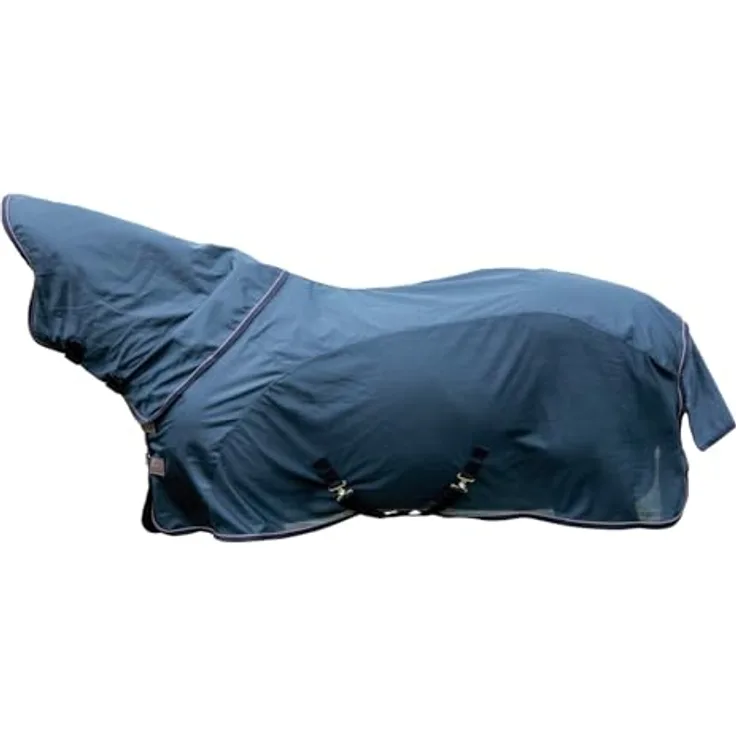 Kentucky Combo Fliegendecke Classic, wasserdicht, navy, Größe 155/206/6.9 mit UV- und Insektenschutz, abnehmbarem Halsteil