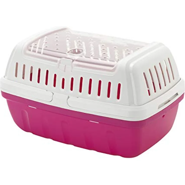 MODERNA Tiertransportbox Nager Transportkäfig, spülmaschinenfest, rosa – Bild 1