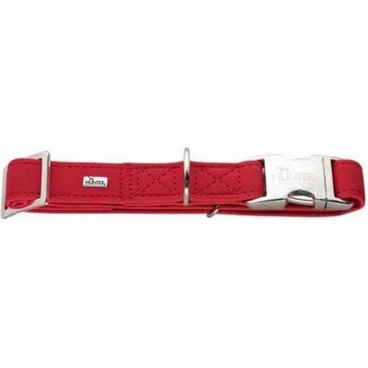 Hunter Hunde-Halsung Softie Alu-Strong rot L – Bild 5