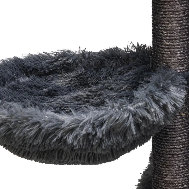 Beeztees Hängender Korb für Kratzbaum Duco, gemütlicher Katzenkorb in grau, 35 cm Durchmesser, platzsparend und stilvoll