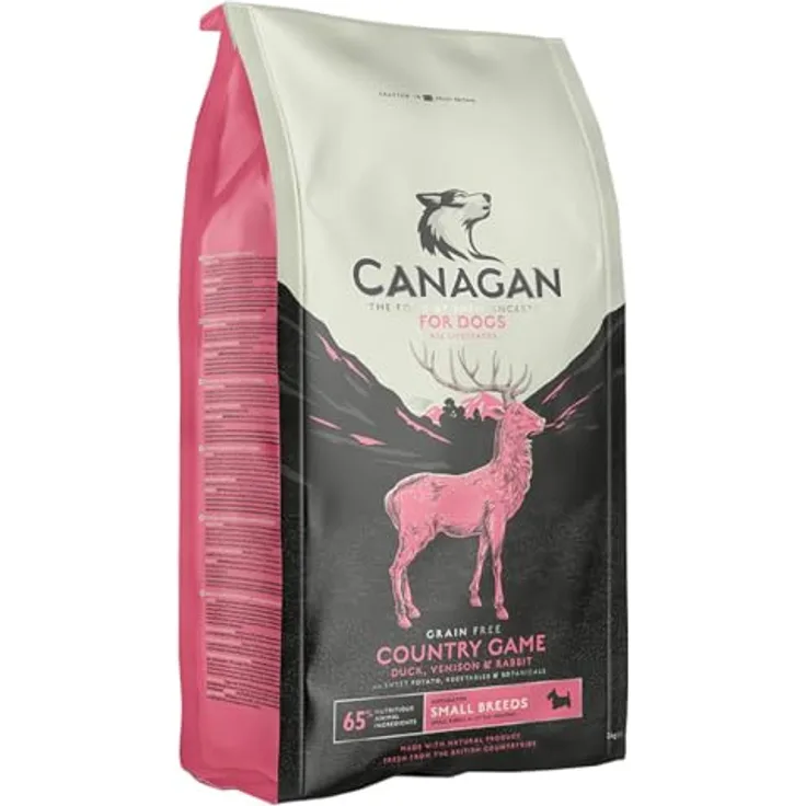 Canagan Kleine Rassen Landspiel, Hunde-Trockenfutter mit frischem Entenfleisch, 6 kg