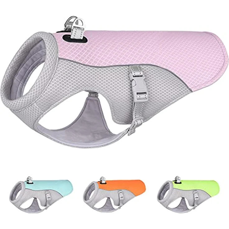 ENGEL WEMANG Hund Kühlweste, Cooling Vest für mittelgroße und große Hunde, zur Vorbeugung von Hitzschlag, rosa S – Bild 1