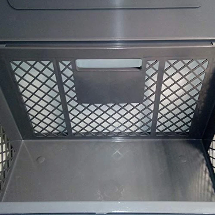 BRB-Lagertechnik Tiertransportbox XL, Scharnierdeckel für Kleintiere/Katzen/Kleine Hunde, PE-HD Material – Bild 2