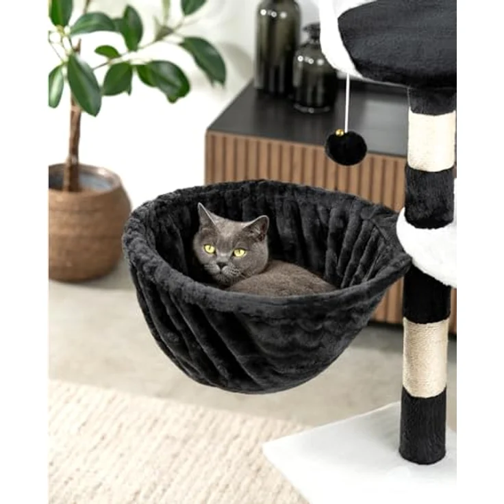 lionto Liegemulde für Kratzbäume 40 cm Durchmesser, 25 cm Tiefe schwarz – Bild 3