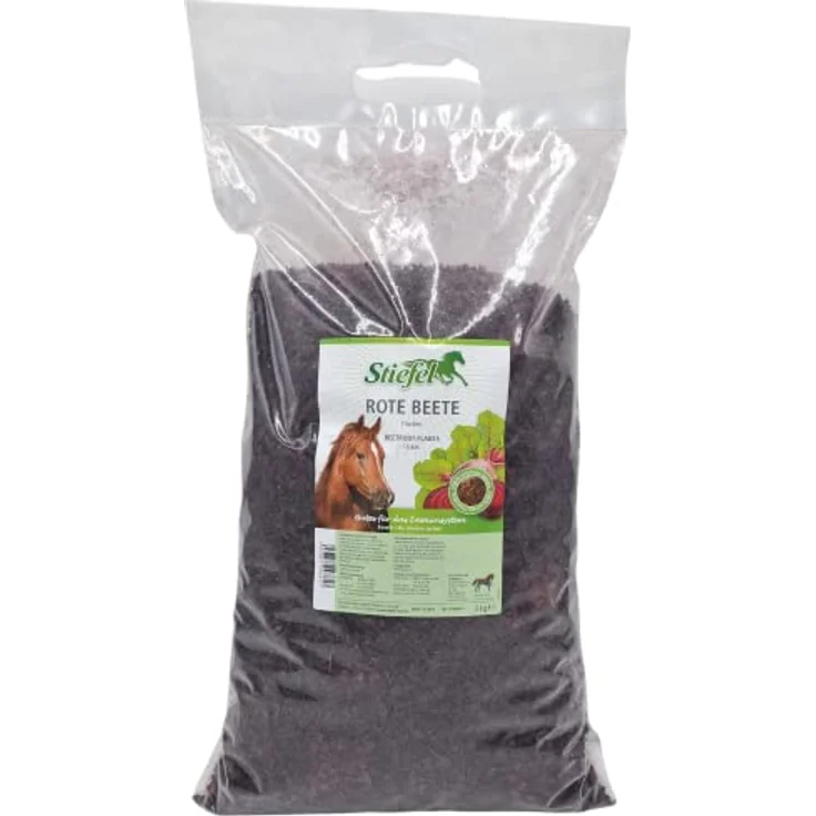 Stiefel Rote Beete Flocken für Pferde, 100% naturbelassene Rote Beete zur Stärkung des Immunsystems, 3kg – Bild 1