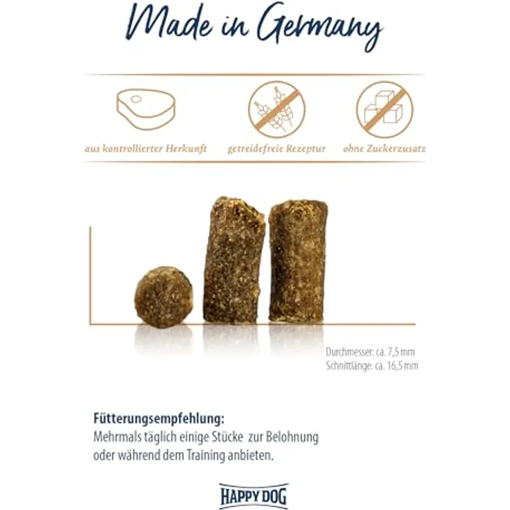 Happy Dog 60698 Meat Snack Schwarzwald, getrocknetes Pferdefleisch für sensible Hunde, 75 g, glutenfrei und ohne Zusatzstoffe – Bild 3