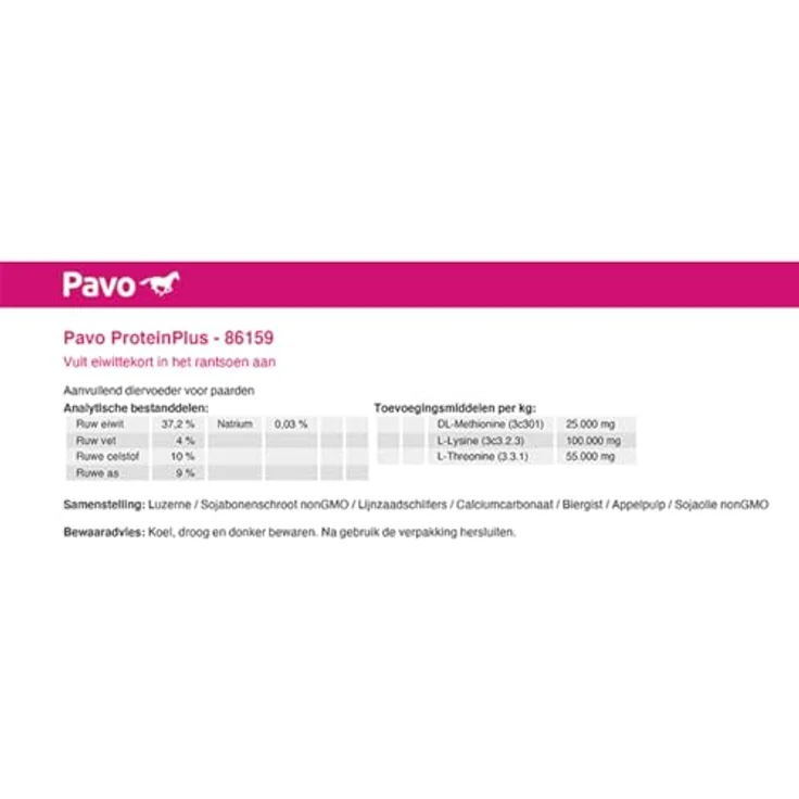Pavo ProteinPlus, Hochkonzentrierte Eiweißquelle für Pferde, 7 KG, unterstützt Muskelentwicklung und Immunsystem – Bild 3