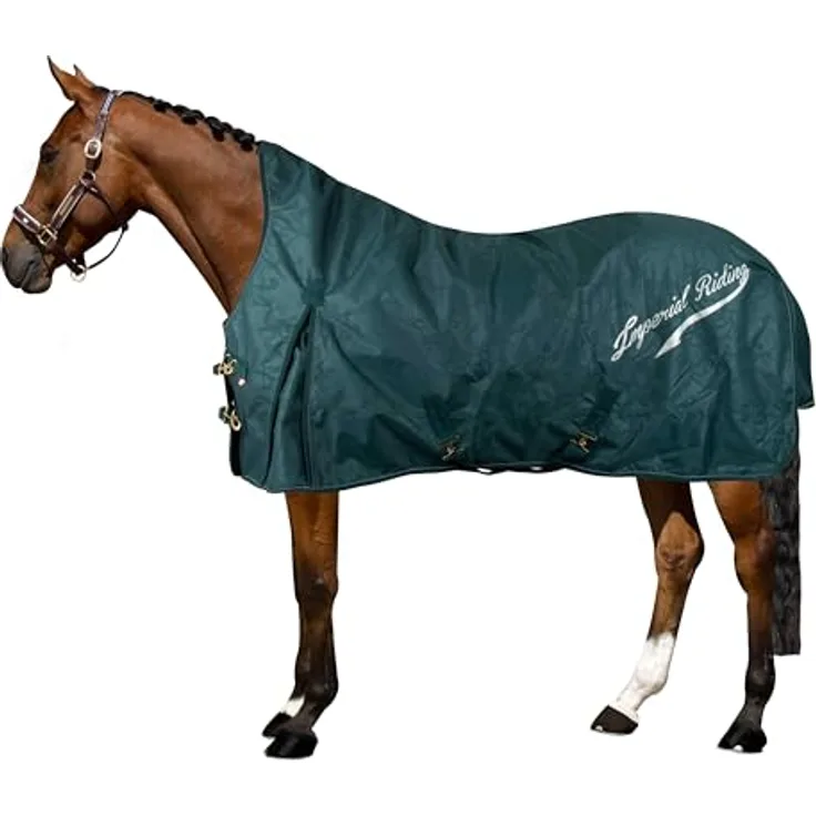Imperial Riding Outdoordecke IRHSuper-Dry, 100g, wetterfest und komfortabel mit 600D-Material, Forest Green, 195