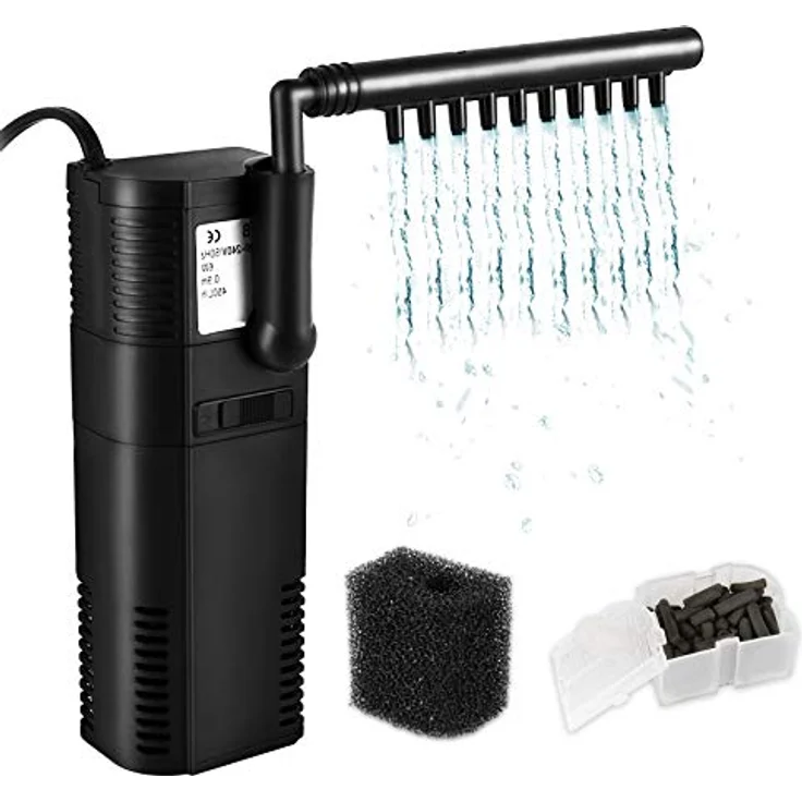 Forever Speed Aquarium Pumpe, Innenfilter mit 450 L/h Leistung und 2-Stufen-Reinigung, für Aquarien bis 60L – Bild 1