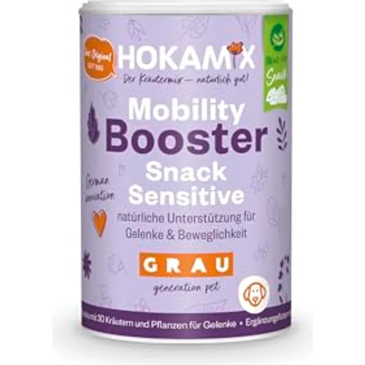 GRAU Hokamix Mobility Snack Veggie, Ergänzungsfuttermittel für Hunde zur Unterstützung von Gelenken und Beweglichkeit, 150g